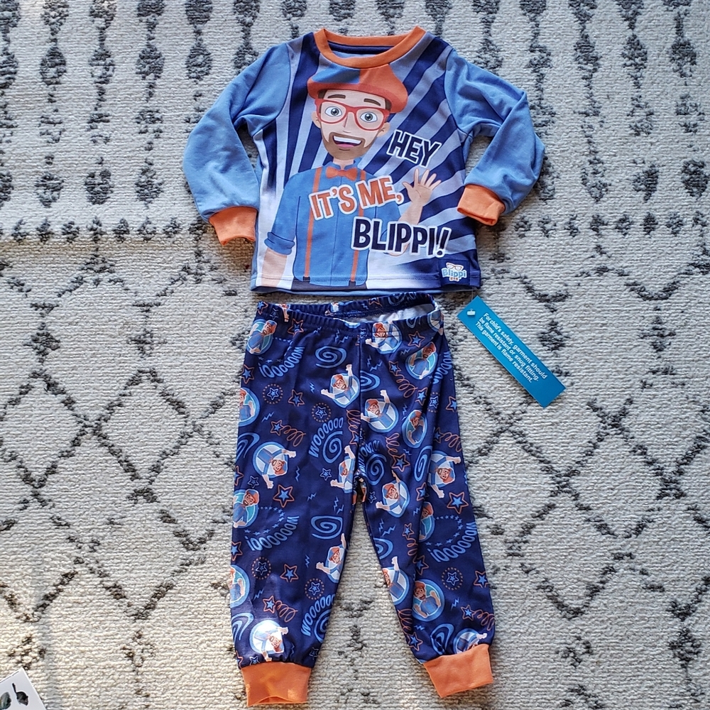 NWT Blippi Toddler Pajamas